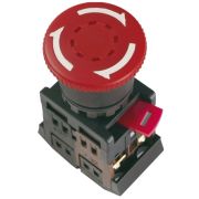 Грибок AE-22 красн с фикс.d22мм 240В 1+1